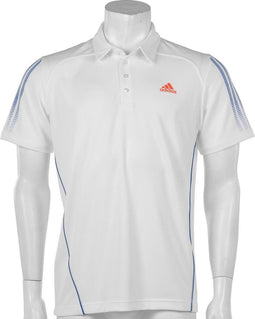 adidas - Men's Response Traditional Polo - Traditionele adidas Tennispolo - S - Wit