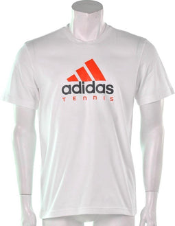 adidas Men's Tennis Sequentials Logo Tee - Sportshirt - Heren - Maat S - Wit