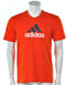 adidas Men's Tennis Sequentials Logo Tee - Sportshirt - Heren - Maat S - Oranje