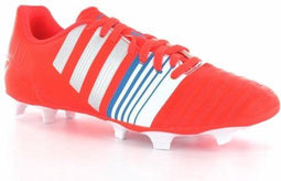 adidas Nitrocharge 4.0 FG - Veldvoetbalschoenen - Volwassenen - Maat 44 - Infra Rood/ Zilver/ Blauw/ Wit