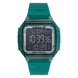 Adidas Originals Originals Street Digital One GMT AOST22048 Horloge - Kunststof - Groen - Ø 43.5 mm