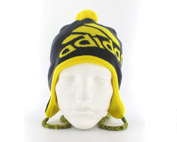 adidas Peruvian Earbeanie - Muts - Algemeen - Maat Adult - Donker Navy;Geel