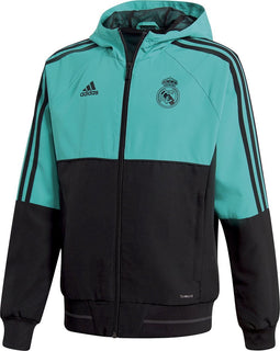 adidas Real Madrid Presentatie Trainingsjas - Maat 164 - Unisex - blauw/zwart