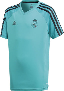 adidas Real Madrid Trainings Shirt Junior Sportshirt performance - Maat 128 - Unisex - groen/blauw/zwart