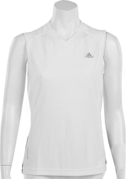 adidas Response Sleeveless Women's - Sportshirt - Dames - Maat 42 - Wit;Zwart