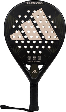 Adidas Rx #Greenpadel Padelracket - Zwart / Olijf | Maat: UNI