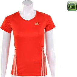 adidas Snit Short Sleeve Tee Women's - Sportshirt - Dames - Maat 44 - Knal Rood;Fluor Zalm