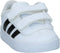 adidas - Vl Court 2.0 Cmf Inf - Lage sneakers - Jongens - Maat 18 - Wit;Witte - Ftwr White/Black