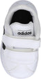 adidas - Vl Court 2.0 Cmf Inf - Lage sneakers - Jongens - Maat 18 - Wit;Witte - Ftwr White/Black