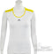 adidas - W adizero Capsleeve - Dames Tennis Shirts - XL - Wit/Geel