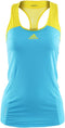 adidas - W adizero Tank - adidas Tennis Top - S - Lichtblauw/Geel
