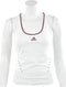 adidas - W Comp Top - adidas Dames Tennis Top - 42 - White/Cherrwood