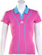 adidas - Women's Barricade Cap Polo - adidas Tennisshirts - 40 - Roze/LichtBluaw