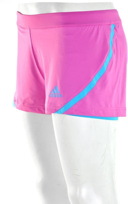 adidas Women's Barricade Short - Sportbroek - Dames - Maat 40 - Roze;Licht Blauw
