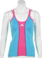 adidas - Women's Barricade Top - adidas Dames Tennisshirts - 40 - LichtBlauw/Roze