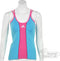 adidas - Women's Barricade Top - adidas Dames Tennisshirts - 40 - LichtBlauw/Roze