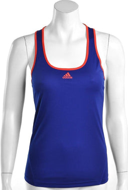 adidas - Women's Response Classical Tanktop - adidas Tennis Top - L - PaarsBlauw/FluorRood