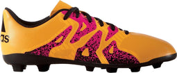 adidas X 15.4 FxG J Voetbalschoenen - Maat 36 2/3 - Unisex - oranje/roze/zwart