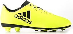 adidas X 17.4 FxG Voetbalschoenen - Maat 38 - Unisex - geel/zwart
