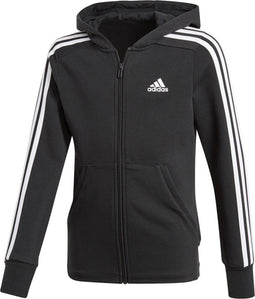 adidas - YG 3S Full Zip Hoodie - Kinderen - maat 170