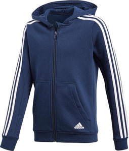adidas - Young Boys 3S Full Zip Hoodie - Kinderen - maat 140