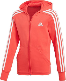 adidas - Young Girls 3S Full Zip HD - Meisjes Hoody - 164 - Rood