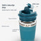 Castagnola Thermosbeker - Koffiebeker To Go - Dubbelwandig Isolerend - Blauw - 380 ML