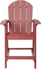 ADIRONDACK - Tuin barkruk - Rood - Kunsthout