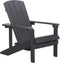 ADIRONDACK - Tuinstoel met voetenbank - Grijs - Kunsthout