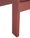ADIRONDACK - Tuinstoel met voetenbank - Rood - Kunsthout