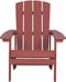 ADIRONDACK - Tuinstoel met voetenbank - Rood - Kunsthout