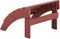 ADIRONDACK - Tuinstoel met voetenbank - Rood - Kunsthout
