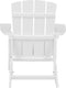 ADIRONDACK - Tuinstoel met voetenbank - Wit - Kunsthout