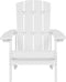ADIRONDACK - Tuinstoel met voetenbank - Wit - Kunsthout