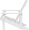 ADIRONDACK - Tuinstoel met voetenbank - Wit - Kunsthout