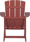 ADIRONDACK - Tuinstoel - Rood - Kunsthout