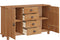 vidaXL - Dressoir - 'ASKIM'133,5x40x79 - cm - Massief - Vurenhout