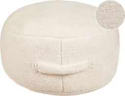 ADLANA - Poef - Lichtbeige - Stof