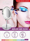 Adler AD 2159 - Make up spiegel - Spiegel met verlichting - 3x vergroting - 15 centimeter - Zilver