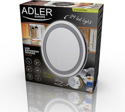 Adler verlichte make-upspiegel LED rond Ø 20 AD 2168 wit