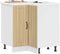vidaXL - Keuken - hoekonderkast - Lucca - bewerkt - hout - sonoma - eikenkleurig