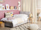 ADMIRAL - Boxspringbed - Grijs - 90 x 200 cm - Polyester