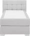 ADMIRAL - Boxspringbed - Grijs - 90 x 200 cm - Polyester