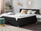 ADMIRAL - Boxspringbed - Zwart - 140 x 200 cm - Polyester