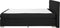 ADMIRAL - Boxspringbed - Zwart - 140 x 200 cm - Polyester