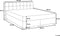 ADMIRAL - Boxspringbed - Zwart - 140 x 200 cm - Polyester