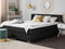 ADMIRAL - Boxspringbed - Zwart - 180 x 200 cm - Polyester