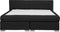 ADMIRAL - Boxspringbed - Zwart - 180 x 200 cm - Polyester