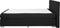 ADMIRAL - Boxspringbed - Zwart - 180 x 200 cm - Polyester