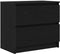 vidaXL - Tv-meubel - 60x35x54 - cm - bewerkt - hout - zwart